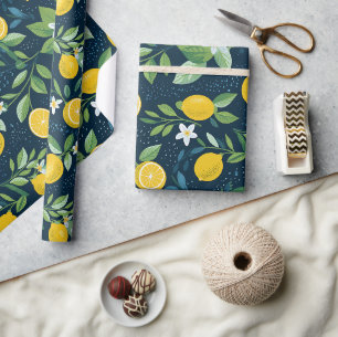 Middernacht Citroenbloesem Geschenk Cadeaupapier