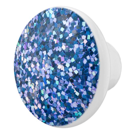 Middernacht Confetti Glans Keramische Knop (Rechts)