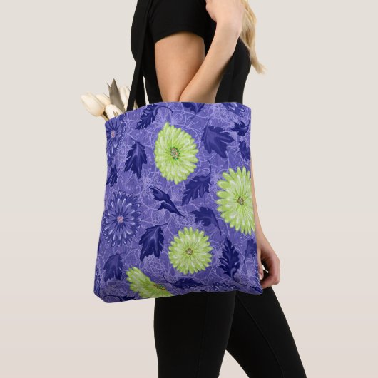 Middernacht Daisy Tuin Tote Bag (Dichtbij)