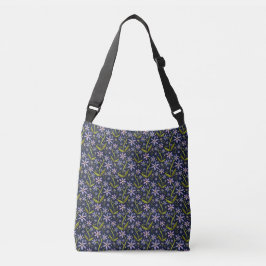 Middernacht | Dansende Aquarel Madeliefjes Crossbody Tas
