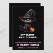 Middernacht: de zwarte kat kaart (Voorkant / Achterkant)