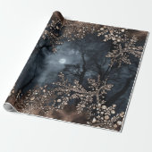 Middernacht Diamant Glamour Cadeaupapier (Uitgerold)