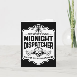 Middernacht Dispatcher De Nachtwacht 911 Schedel H Kaart