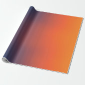 Middernacht Ember Gradiënt Cadeaupapier (Uitgerold)