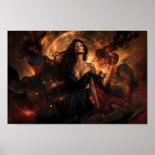 Middernacht Ember Reverie Droomlandschap Poster