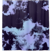 Middernacht Engel Blauw Douchegordijn (Voorkant)