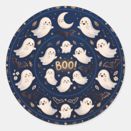 Middernacht Fantasie Hemelse Geest Mandala Boe Ronde Sticker