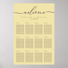 Middernacht Figuur & Champagne Welkom Trouwzaalsto Poster