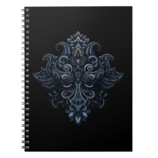Middernacht Filigree Crest Notitieboek