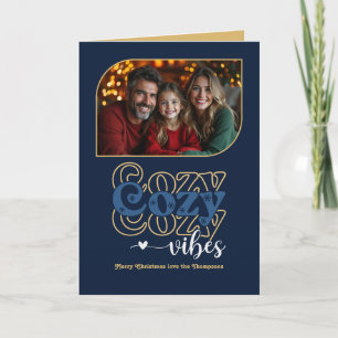 Middernacht Fluwelen Gezellige Sfeer Retro Kerst F Feestdagen Kaart