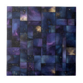 Middernacht Galaxy Stars Mozaïek Tegeltje (Voorkant)