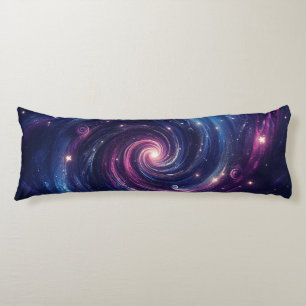 Middernacht Galaxy Swirl – Diepe Paars & Blauw Lichaamskussen