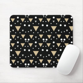 Middernacht Geometry Luxe Stropdas Muismat