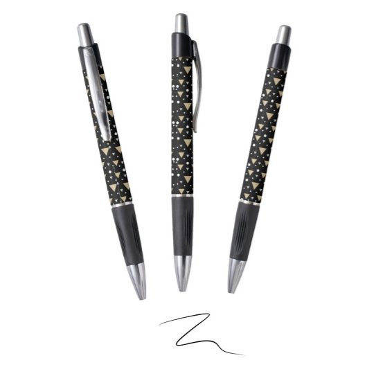 Middernacht Geometry Luxe Stropdas Pen