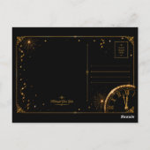 Middernacht Glans Gala Bedankt Briefkaart (Achterkant)
