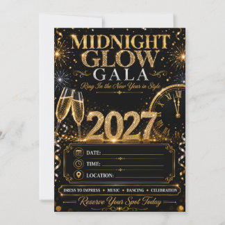 Middernacht Glans Gala Kaart