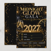 Middernacht Glans Gala Kaart (Voorkant / Achterkant)