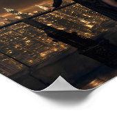 Middernacht Gothic Skyline Droomlandschap Poster (Hoek)