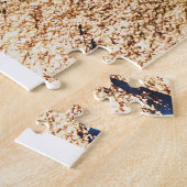 Middernacht Goud: Abstracte Elegantie Legpuzzel (Zijkant)