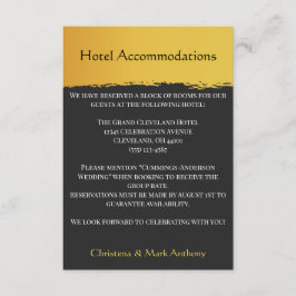 Middernacht Gouden Bruiloft Hotelaccommodatie Informatiekaartje