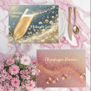 Middernacht Gouden Champagne Dromen Funky Citaten Kalender