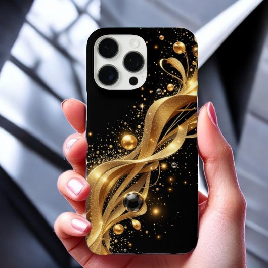 Middernacht Gouden Golf Case-Mate iPhone Case