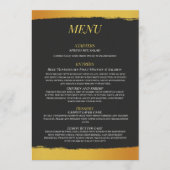 Middernacht Gouden Huwelijksmenu Menu (Voorkant)