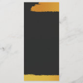 Middernacht Gouden Huwelijksprogramma Programmakaart (Achterkant)