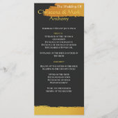 Middernacht Gouden Huwelijksprogramma Programmakaart (Voorkant)