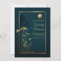 Middernacht Gouden Maan Botanische Bruiloft