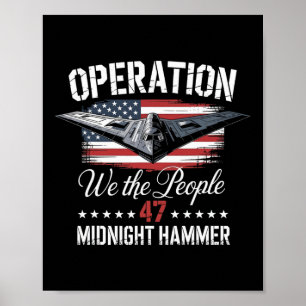 Middernacht Hamer B-2 Stealth Jet Operatie Middern Poster