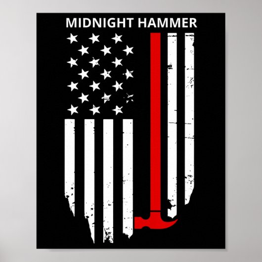 Middernacht Hamer B-2 Stealth Jet Operatie Usa Vla Poster (Voorkant)