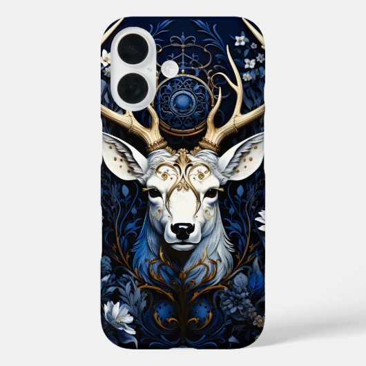 Middernacht Hemels Bloemrijk Gotisch Herten Case-Mate iPhone Case (Achterkant)