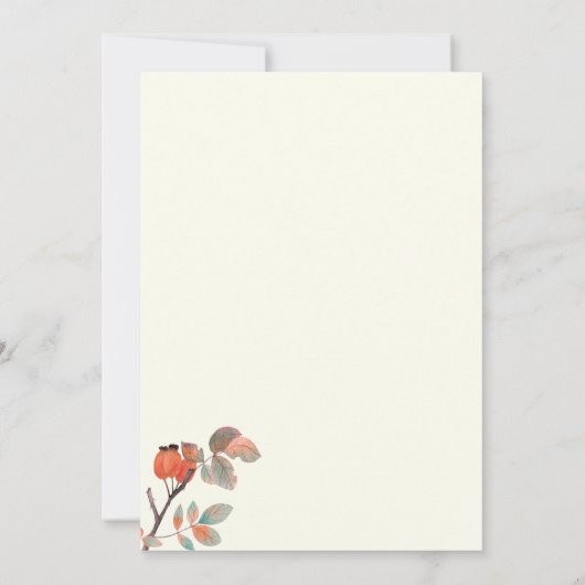 Middernacht Herfst Save the Date Uitnodiging (Achterkant)