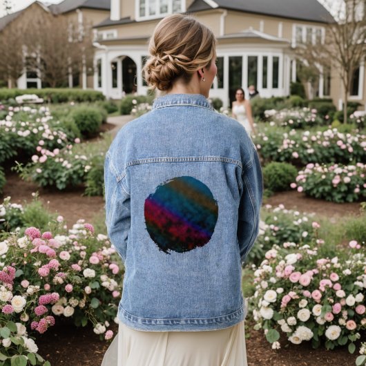 Middernacht Horizon Denim Jacket (Huwelijk Achterkant)