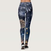 Middernacht in de lucht leggings (Achterkant)