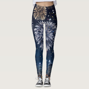 Middernacht in de lucht leggings