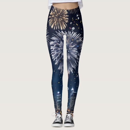 Middernacht in de lucht leggings (Voorkant)