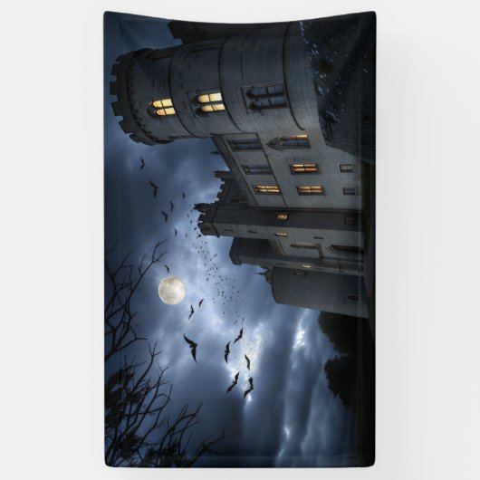 Middernacht in het kasteel van Dracula Spandoek (Verticaal)
