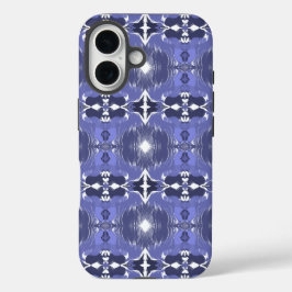 Middernacht Indigo Kaleidoscoop  iPhone 16 Hoesje
