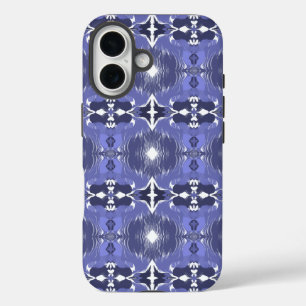 Middernacht Indigo Kaleidoscoop  iPhone 16 Hoesje