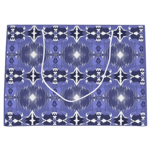 Middernacht Indigo Kaleidoscoop  Groot Cadeauzakje (Voorkant)