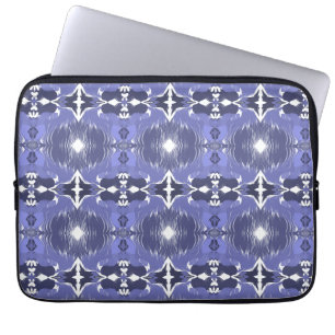 Middernacht Indigo Kaleidoscoop  Laptop Sleeve