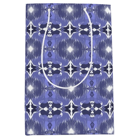 Middernacht Indigo Kaleidoscoop  Medium Cadeauzakje (Voorkant)