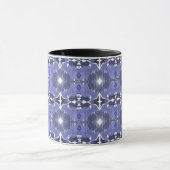 Middernacht Indigo Kaleidoscoop Mok (Midden)