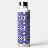 Middernacht Indigo Kaleidoscoop  Waterfles (Rechts)