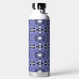 Middernacht Indigo Kaleidoscoop  Waterfles
