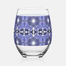 Middernacht Indigo Kaleidoscoop  Wijnglas Zonder Voet