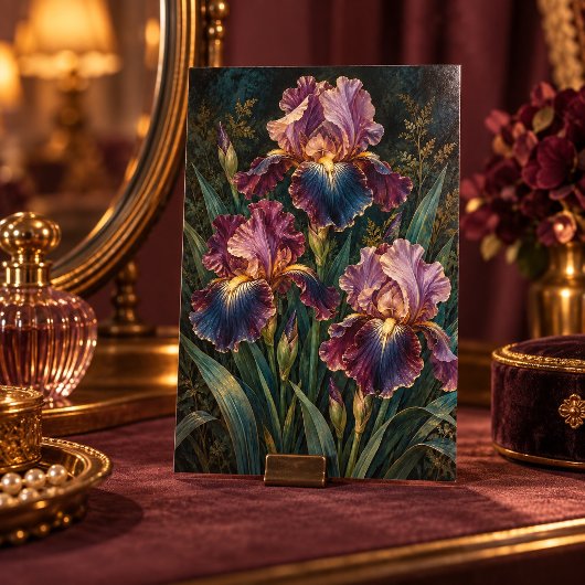 Middernacht Iris Studie Kunstprint Poster