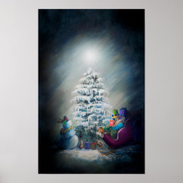 Middernacht Kerstmis 11 x 17 Poster